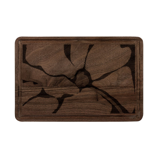 Engraved Lightning Grain Wooden Cutting Board — Decorative Charcuterie & Kitchen Serving Board