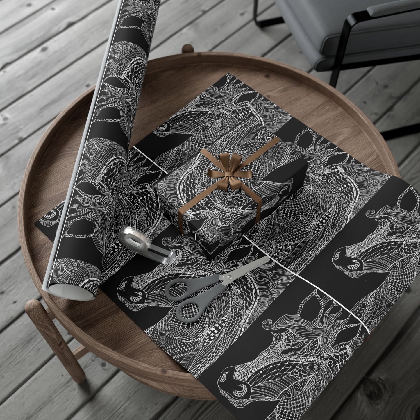 Horse Gift Wrap Paper – Elegant Floral Wrapping Sheets for Weddings, Birthdays & Holidays