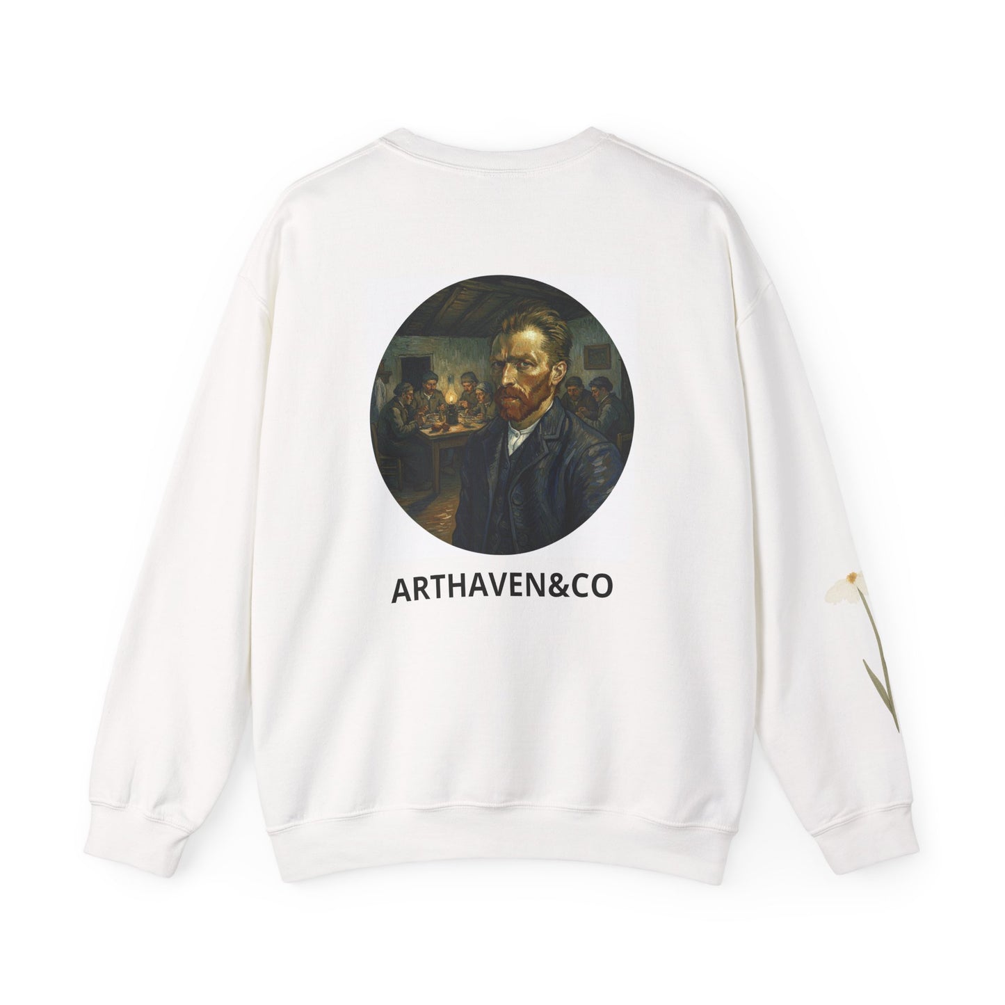 Vincent van Gogh Portrait Sweatshirt — "Stay Humble" Crewneck