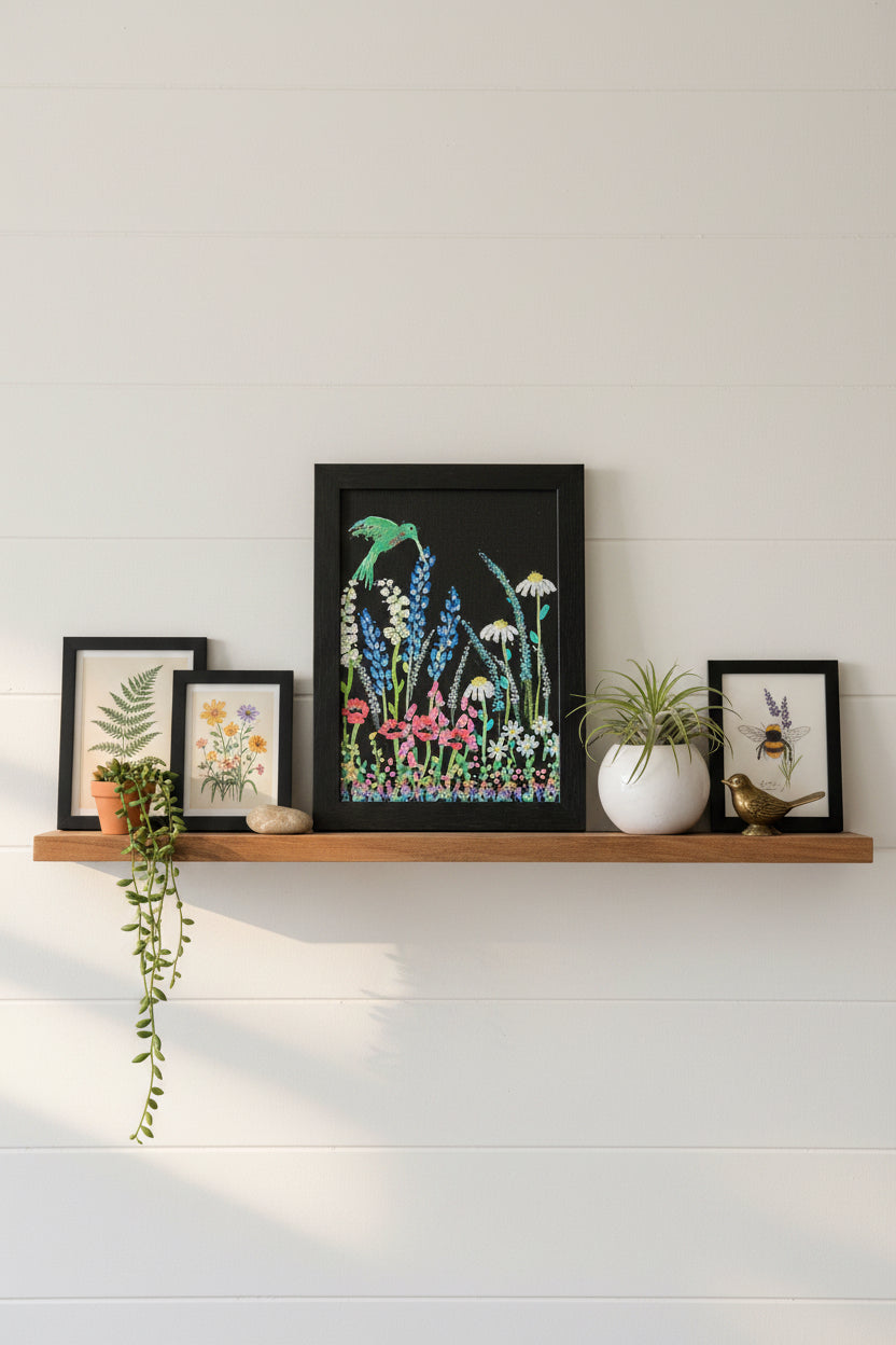 Jardin Roi original acrylic painting