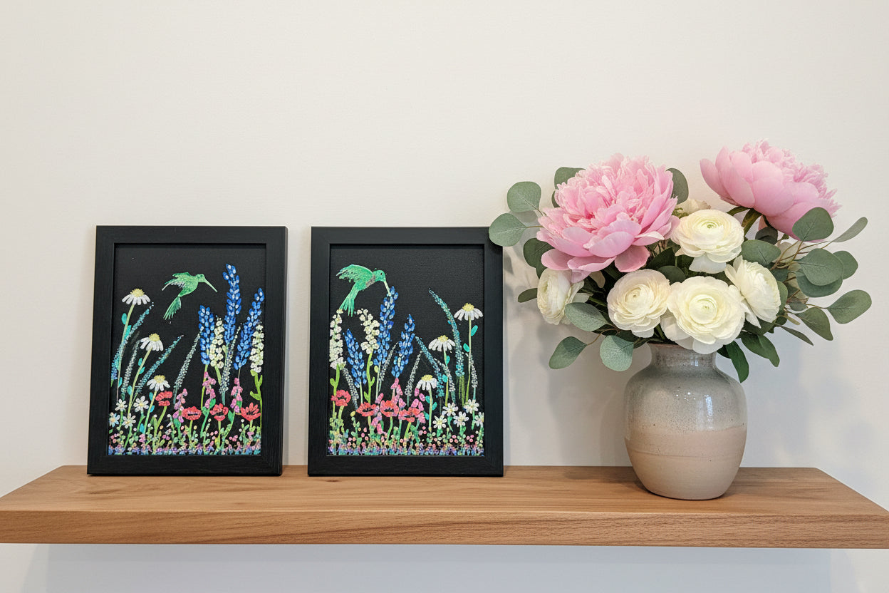 Jardin Reine original acrylic painting