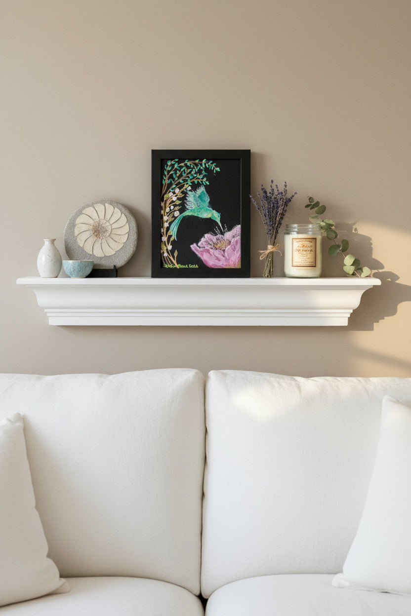 Vela — Original Hummingbird Painting (5×7)