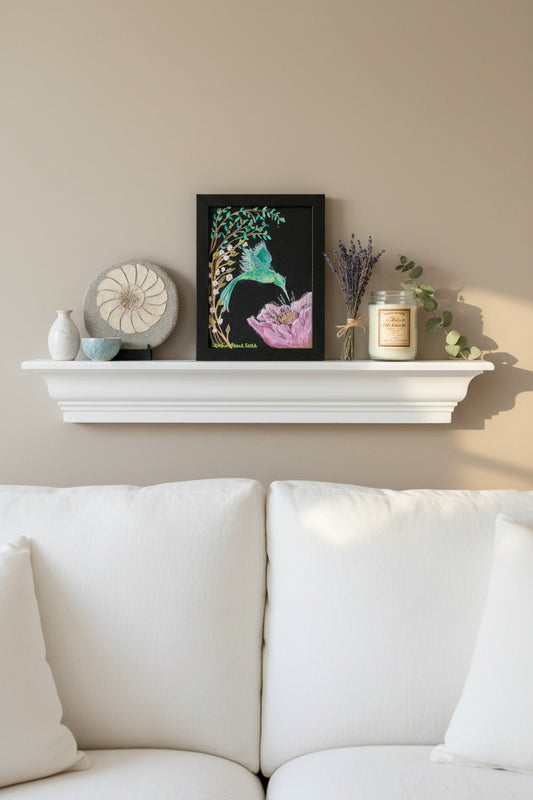 Vela — Original Hummingbird Painting (5×7)